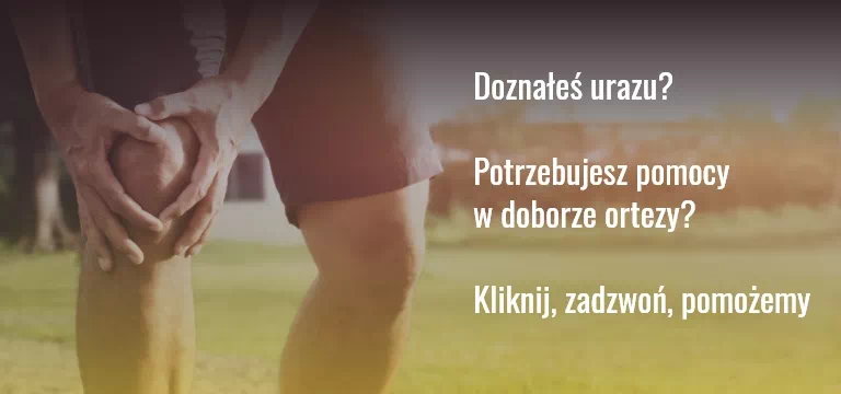 Osoba trzymająca się za kolano