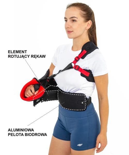 kobieta w&nbsp;ortezie